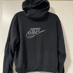 Nike Tops Nike Womens Rhinestone Hoodie Sweatshirt In Black Size Medium Poshmark